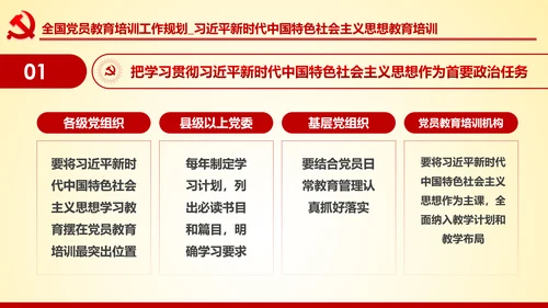 党员教育培训工作规划解读党政党课党建