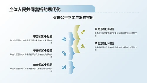 蓝色商务风中国式现代化的中国特色与世界贡献PPT模板