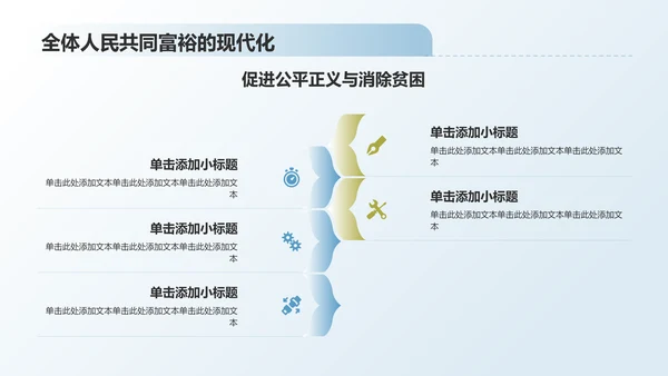 蓝色商务风中国式现代化的中国特色与世界贡献PPT模板