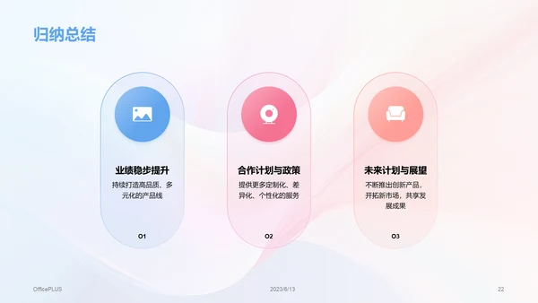 多色创意炫酷合作共赢开创未来工作总结PPT模板