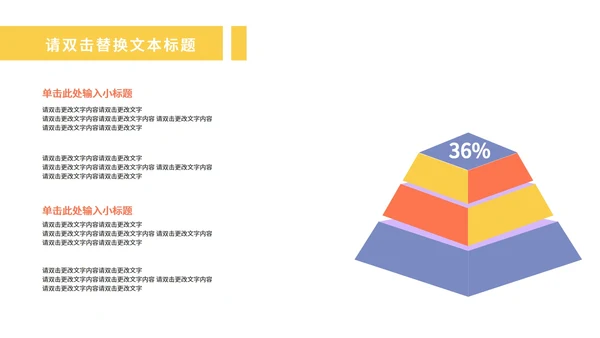 黄色简约风线条活泼员工总结汇报PPT模板