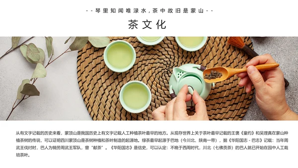 中国传统茶文化茶艺宣传PPT模板