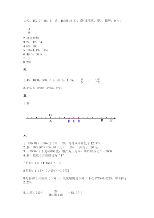 青岛版六年级数学下学期期末测试题附完整答案【必刷】.docx