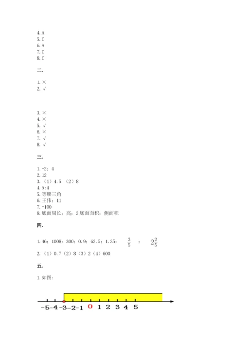 济南市外国语学校小升初数学试卷【夺冠系列】.docx