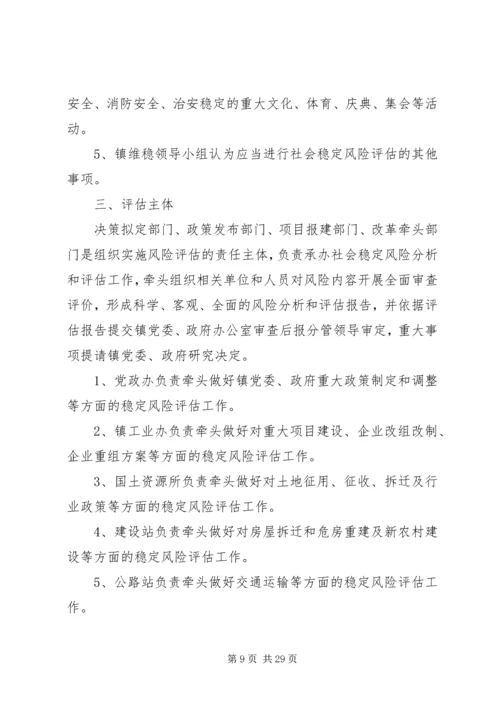 关于建立XX镇重大事项社会稳定风险评估机制.docx