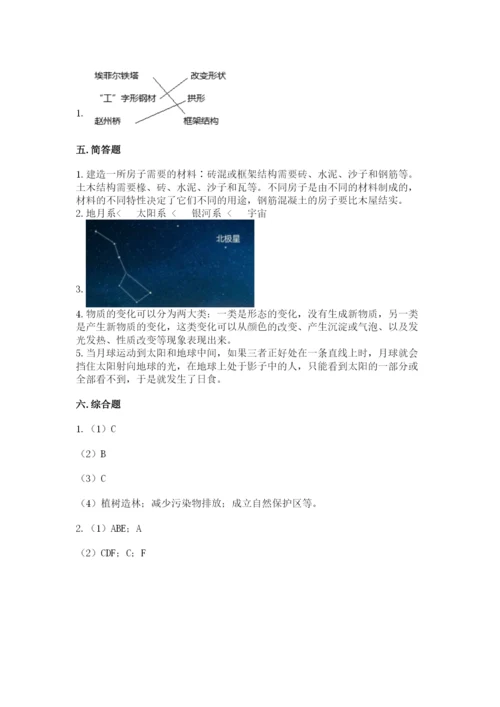 教科版六年级下册科学期末测试卷【名校卷】.docx