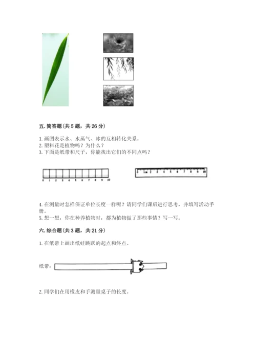 教科版一年级上册科学期末测试卷附答案（培优b卷）.docx