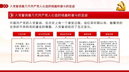 践行入党誓词保持共产党员的党性纯洁性党课PPT