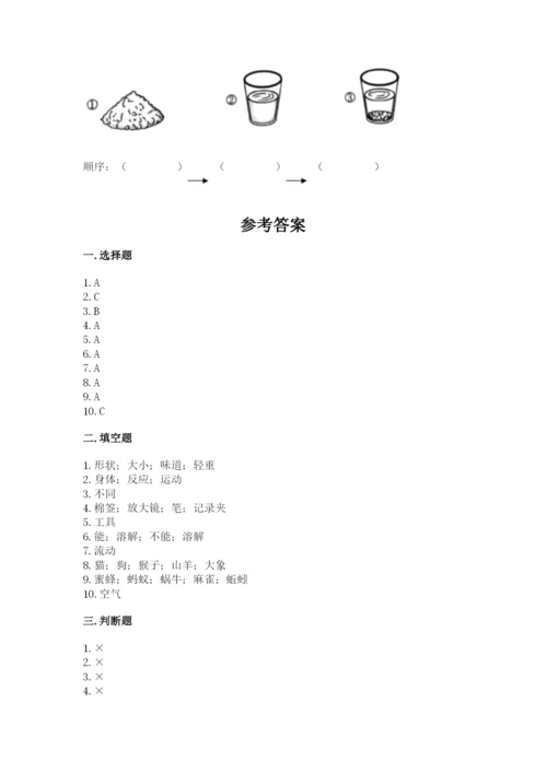 教科版一年级下册科学期末测试卷附参考答案（轻巧夺冠）.docx