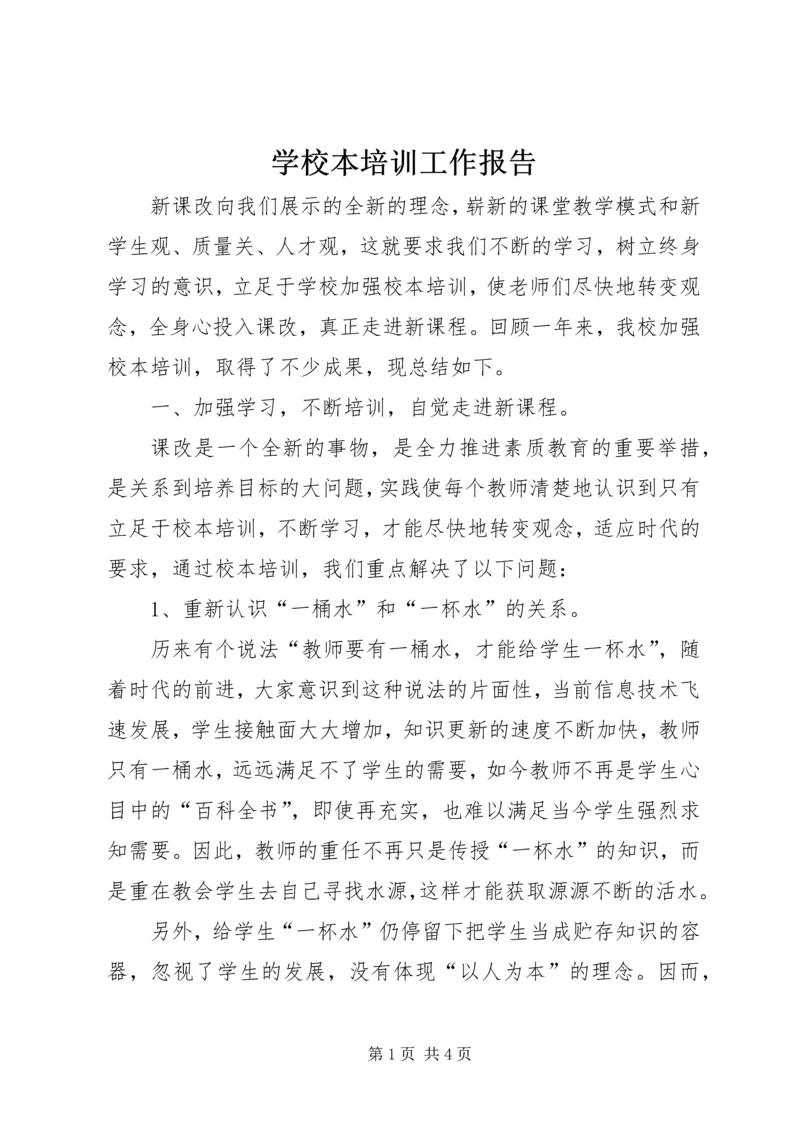 学校本培训工作报告.docx