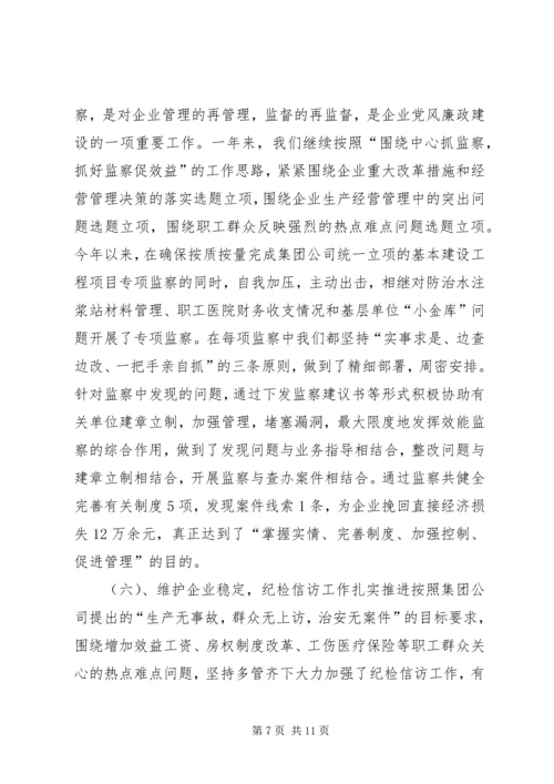 年度党风廉政建设自检报告.docx