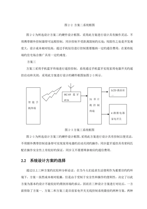 优秀毕业设计蓝牙家电控制.docx