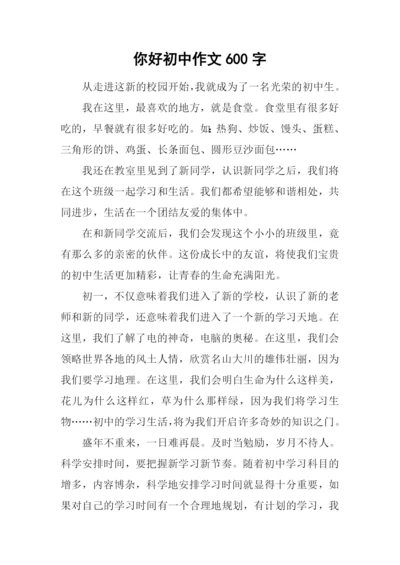 你好初中作文600字-16.docx