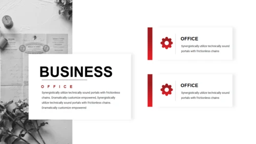 BUSINESS红色系列通用PPT模板