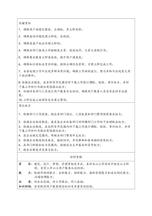 客户服务部岗位职能说明指导书.docx