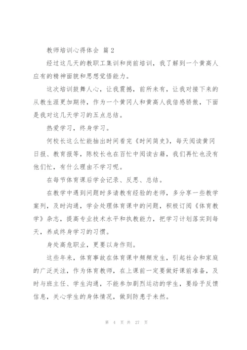 教师培训心得体会范文汇总十篇.docx