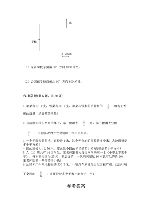 小学数学六年级上册期末卷【易错题】.docx