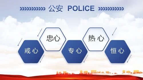 警察公安机关人民警察动态PPT