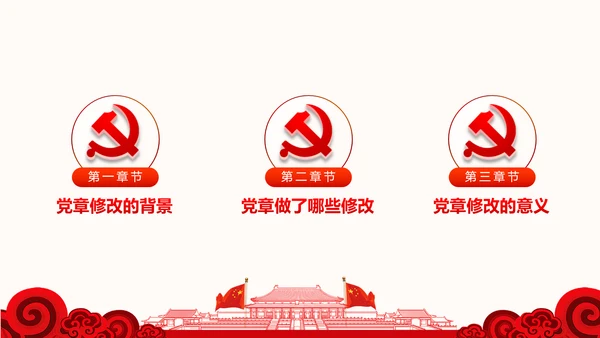 党的十九大党章重要修改内容PPT党的章程