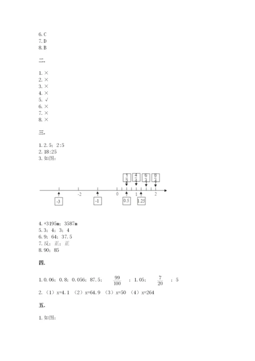 苏教版数学小升初模拟试卷（历年真题）.docx