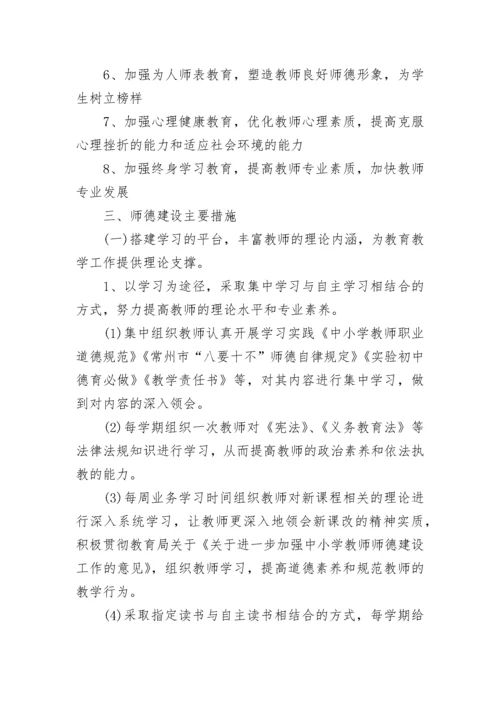 2023师德师风工作方案(精选5篇).docx