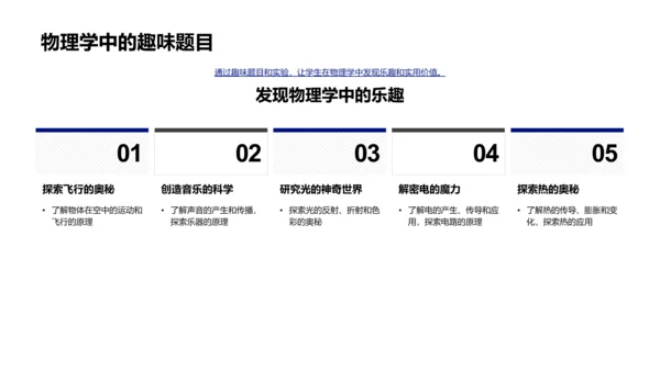 物理学的实际应用PPT模板