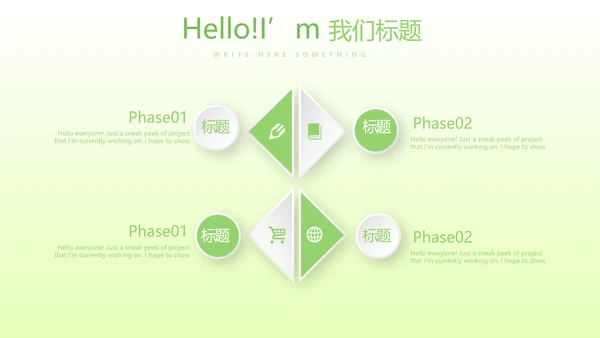 绿色小清新时尚春季护肤动态PPT