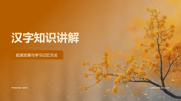 汉字知识讲解PPT模板