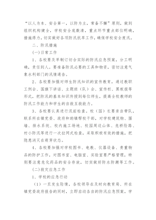 防汛防灾减灾应急预案.docx