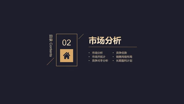 高端黑金商业计划书通用PPT模板