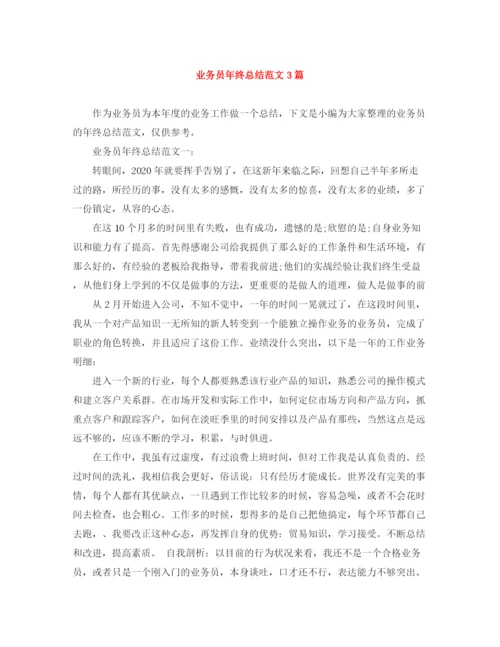 精编之业务员年终总结范文3篇.docx