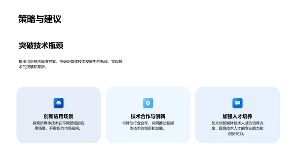 新媒体技术分析报告PPT模板