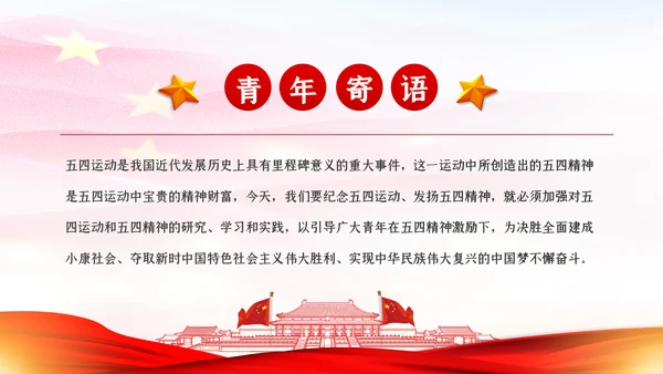 纪念五四运动101周年五四精神传承有我PPT