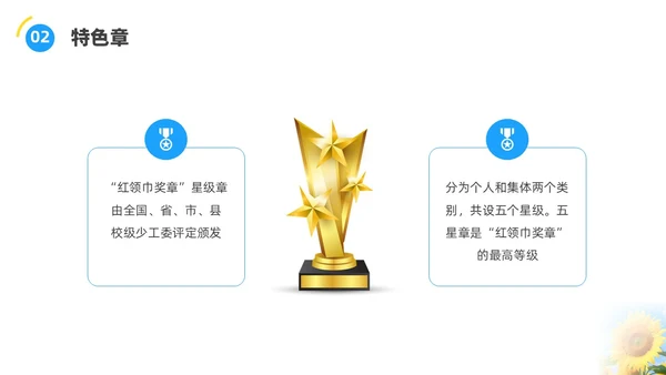 蓝色水彩实拍少先队争章说课PPT建队日