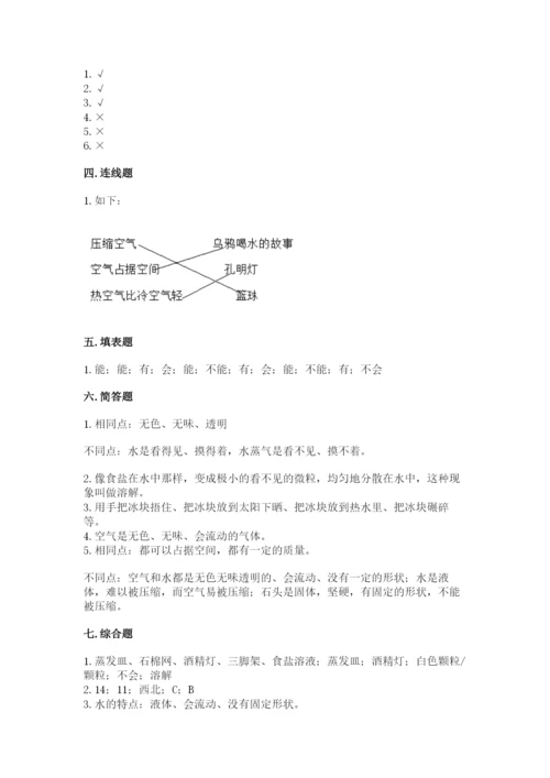教科版小学三年级上册科学期末测试卷标准卷.docx