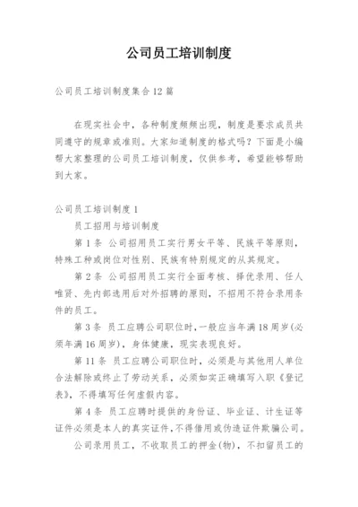 公司员工培训制度_2.docx