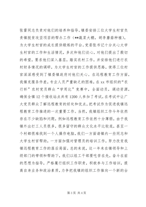 乡镇某年组织工作总结.docx