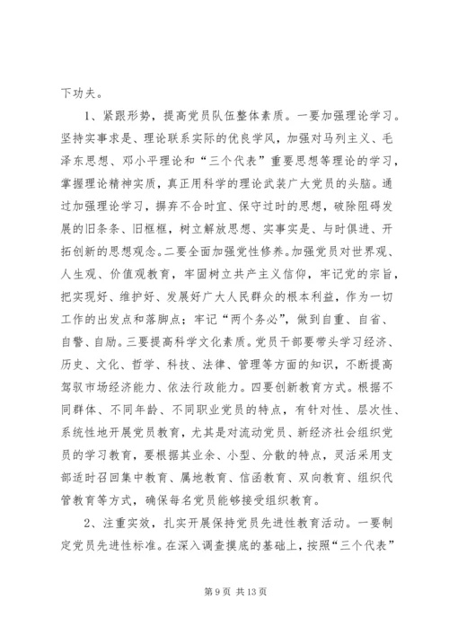 新时期党员队伍建设现状调查与思考报告.docx