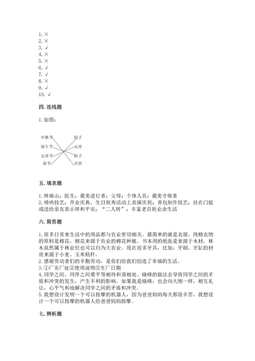 部编版小学四年级下册道德与法治《期末测试卷》及参考答案【完整版】.docx