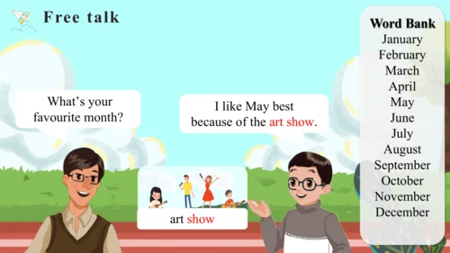 Unit 4 When is the art show Part A Let's talk课件（46