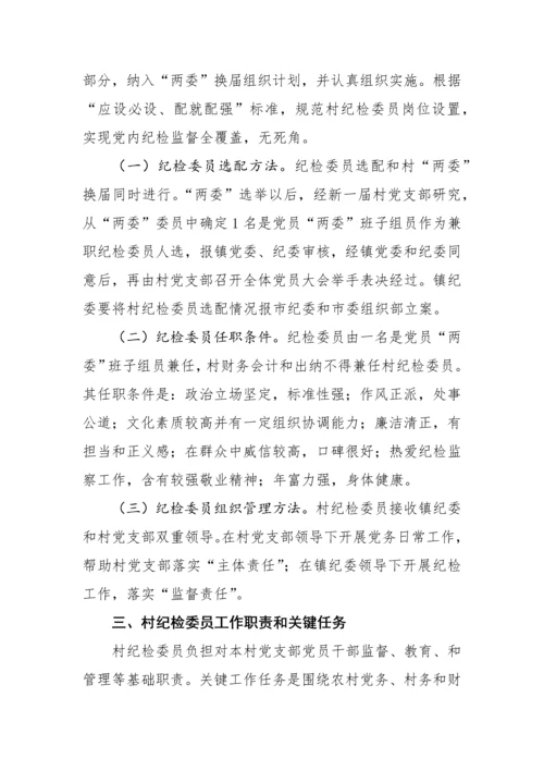 农村纪检员实施专业方案.docx