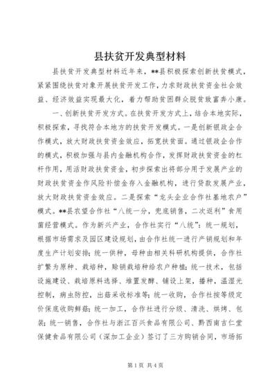 县扶贫开发典型材料.docx