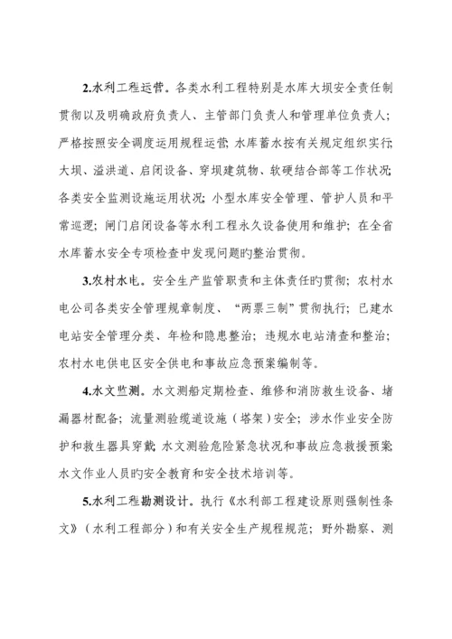 安徽省水利安全生产大检查实施专题方案.docx