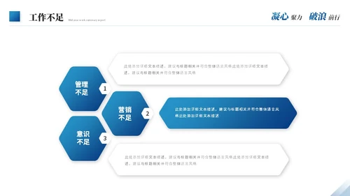 蓝色商务励志风年中工作总结年中总结述职报告工作汇报ppt模板