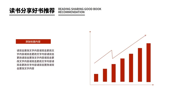 红色简约风读书分享会PPT模板