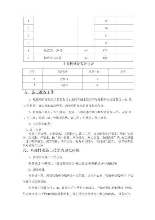 xx排水管道施工组织设计.docx