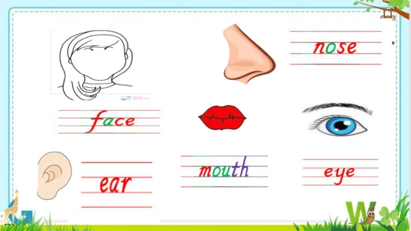 Unit3 Look at me Part A Let’s learn  课件(共43张PPT)
