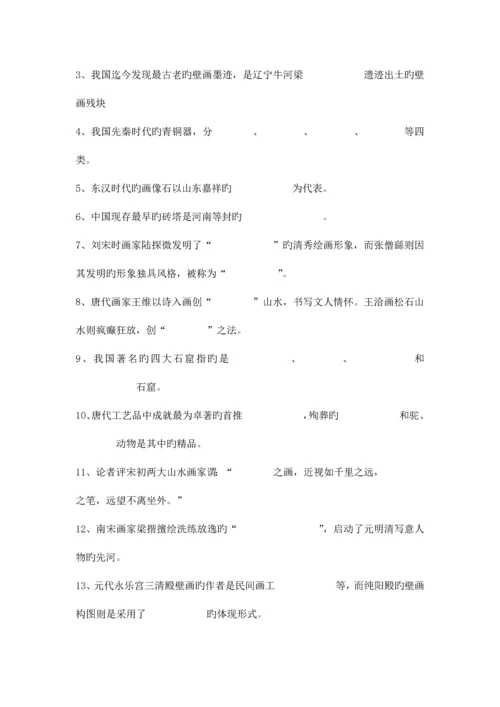 2023年美术教师招聘考试试题及答案专业基础知识部分.docx