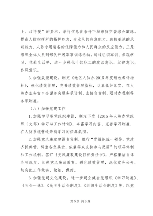 人防办年度工作计划.docx