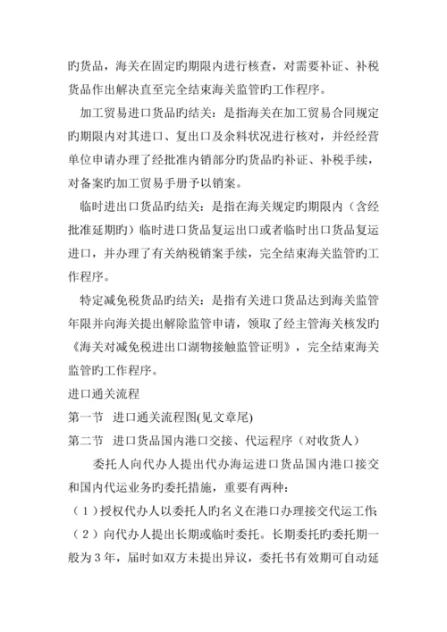 我国进口通关标准流程操作程序.docx